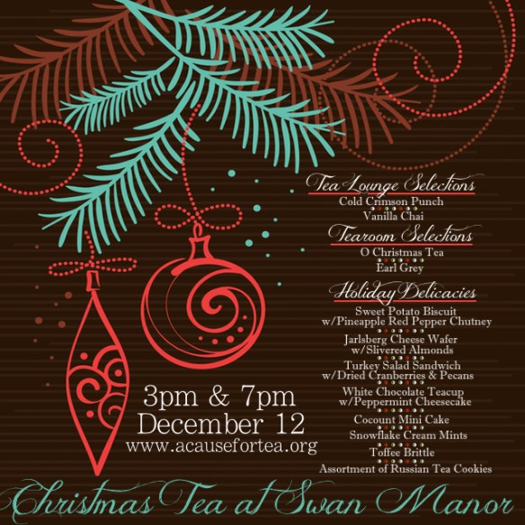 Christmas Tea Menu 2015 Graphic